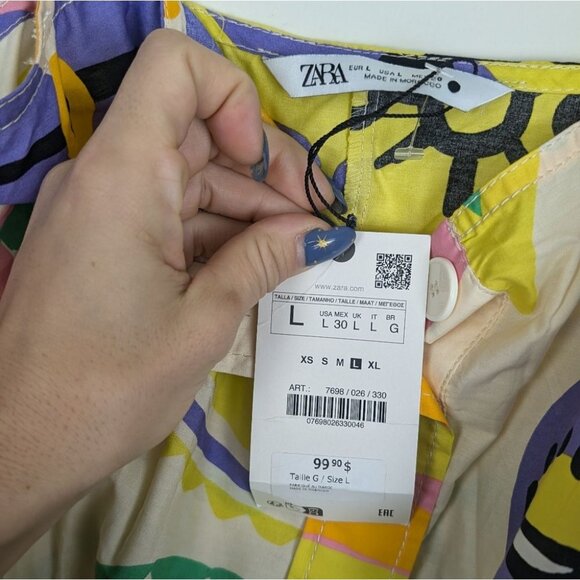 Zara printed vibrant Gorgeous maxi dress vacation - Picture 5 of 10